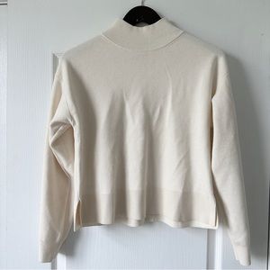& OTHER STORIES Cream Mock Neck Sweater